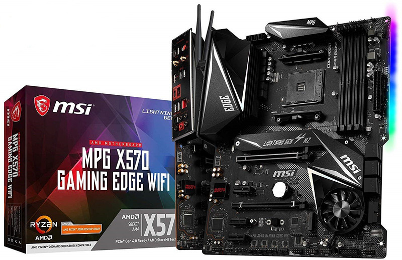 MSI MPG X570 Gaming Edge WiFi Motherboard Motherboard(Black)