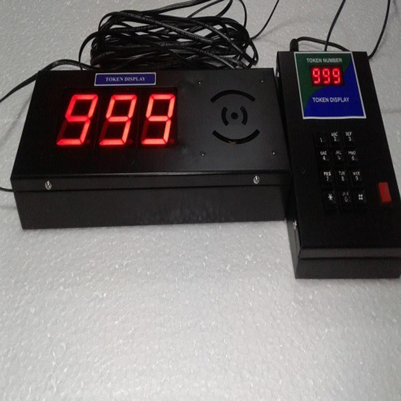 SECURITY STORE S Indian Metal Token Display System with RED Colour Digit LED Display ss89492 Indoor PA System(120 W)