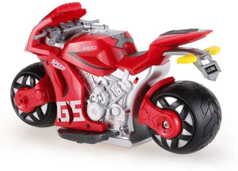 letzol Remote Control Motorbike, 2.4G RC 4D Motor Motion Sensing Auto-Cycle(Multicolor)