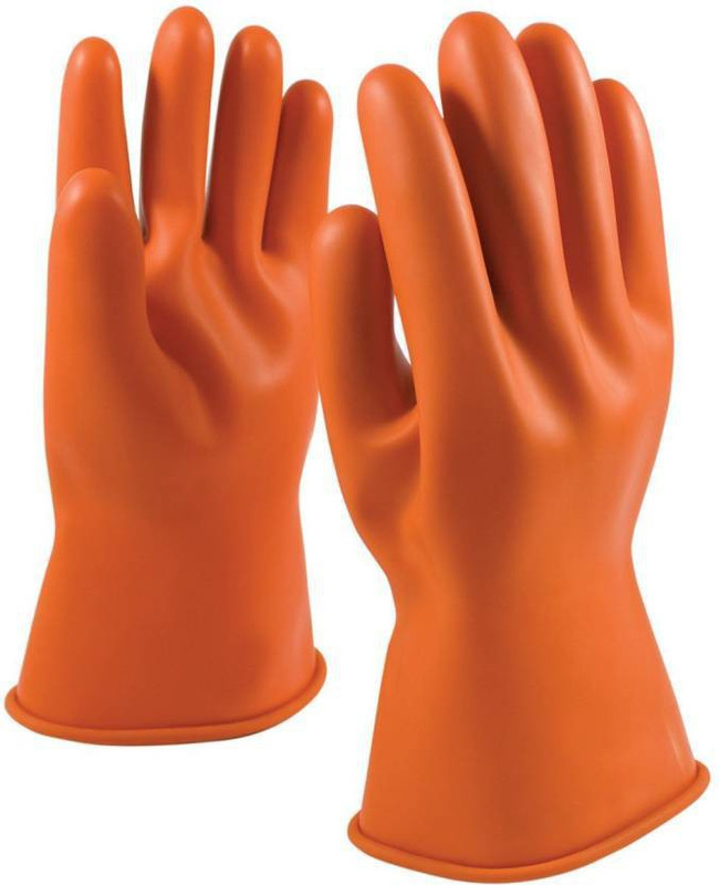 yiking chemical safety rubber gloves 10 pair heavy 12" acid use industrial hand gloves Rubber  Safety Gloves(10)