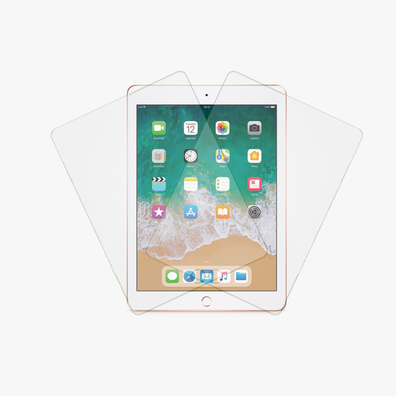 mizi Tempered Glass Guard for apple iPad 5th & 6th Generation(Pack of 2)