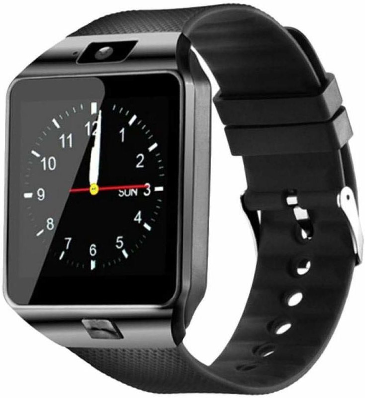 jm accessories Smart Watch with Call Function (Black) Black Smartwatch(Black, Silver Strap Free)