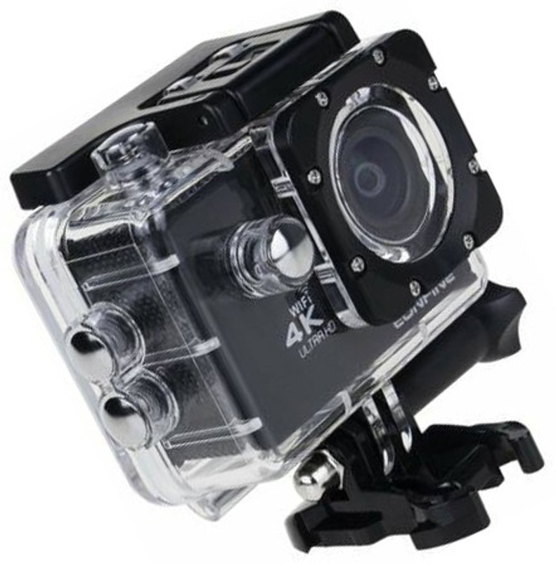 Odile 4k 4K Ultra HD Water Resistant Sports Action Camera Sports and Action Camera(Black, 16 MP)