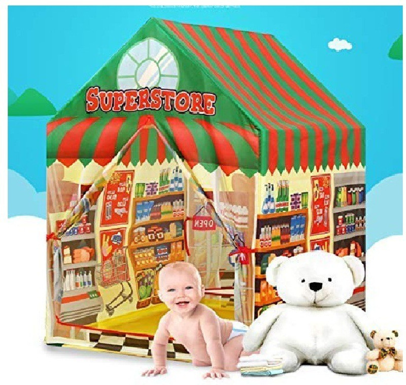 prayosha Super Store Tent House for Kids / Superstore Theme Foldable Kids Playing Tent House(Multicolor)