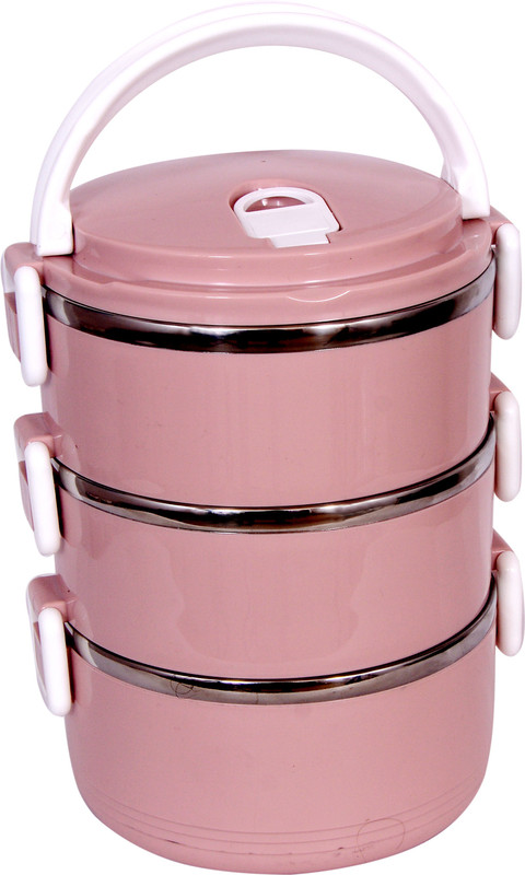 akr Stainless Steel 3 Layer Quadruple Leak Proof Lunch Box 1 Containers Lunch Box(2800 ml)