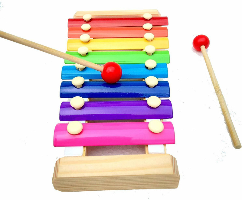 ijarp Wooden Xylophone Multicolored Musical Toys(Multicolor)