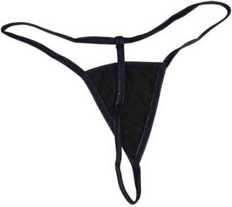 creville Women Thong Black Panty(Pack of 1)