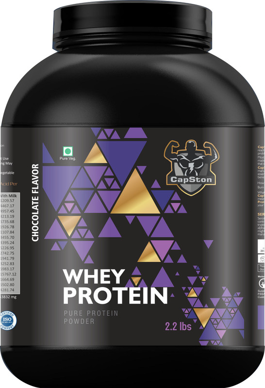 capston 100% Whey Protein (Rich Chocolate Flavoured, 1 kg Whey Protein(1 kg, Chocolate)