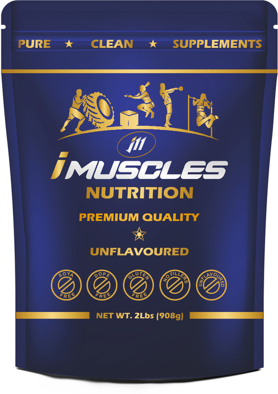 imuscles 100% Pure Whey Protein isolate 90% - Raw, Unflavoured - Made in USA Whey Protein(907 g, Unflavoured)