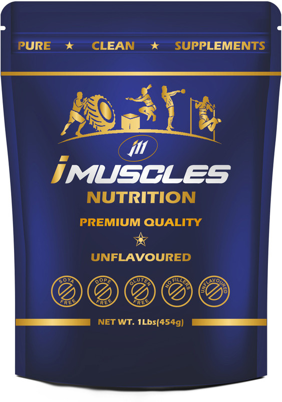 imuscles Imported L-Glutamine For Muscle Growth And Recovery Glutamine(454 g, unflavoured)