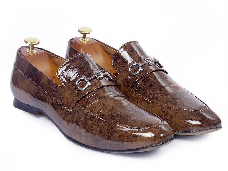 speczo speczoMen's Formal Pu Leather Loafer & Mocassins Shoe Loafers For Men(Brown)