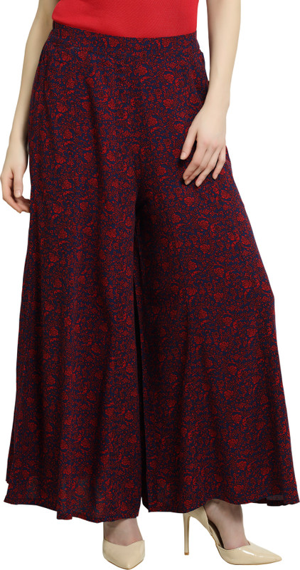pdpm Flared Women Maroon Trousers