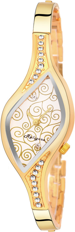 religare RG 9116 Bracelet Golden Oval Dial Analog Watch Analog Watch  - For Girls