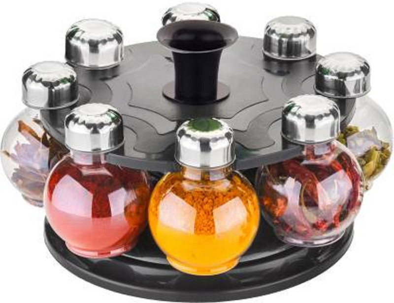crezza 360° Spice Box Spice Storage Spice Jar Masala Rack 1 Piece Spice Set(Plastic)