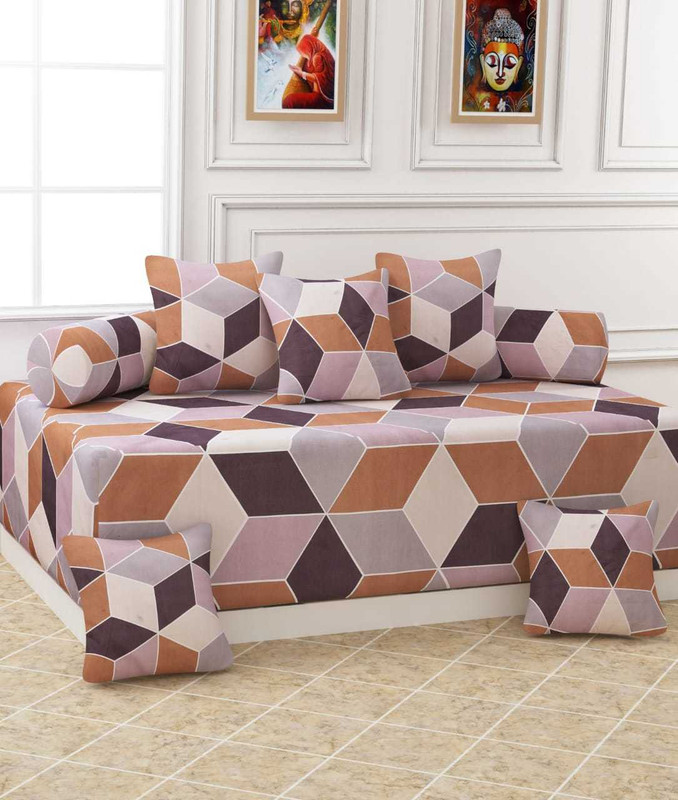 igi Cotton Geometric Diwan Set
