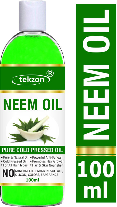 tekzon 100% Pure Organic Neem Oil (ColdPressed) For Hair & Skin care Hair Oil(100 ml)