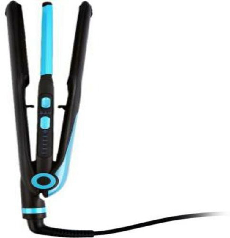 vnexx KM-2209 110V-240V 2IN1 Portable Straight Hair Straightener(Blue)