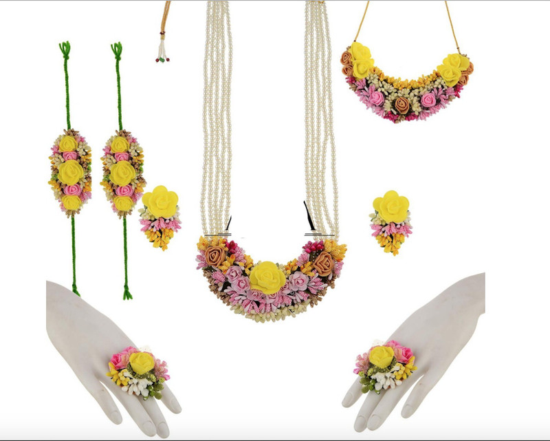 paribhasha Fabric, Paper Jewel Set(Yellow)