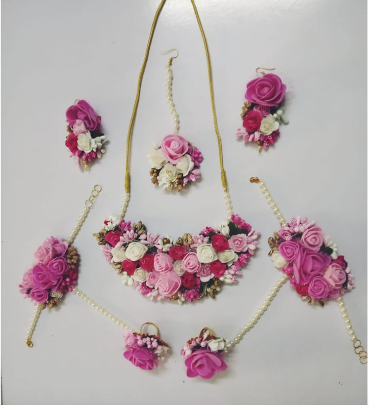 paribhasha Fabric, Paper Jewel Set(Pink)
