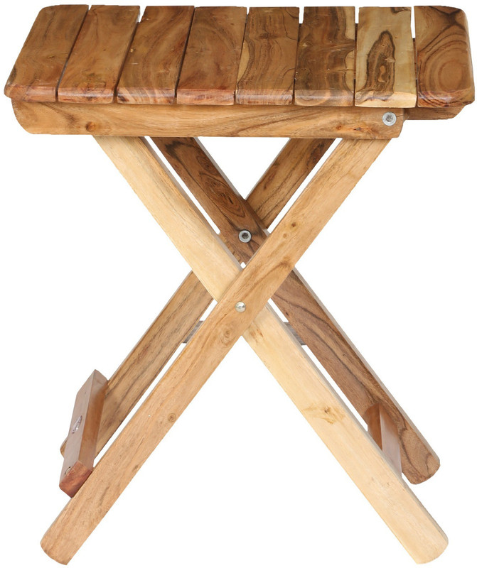 spacepanda Outdoor Table Solid Wood Outdoor Table(Finish Color - Natural)