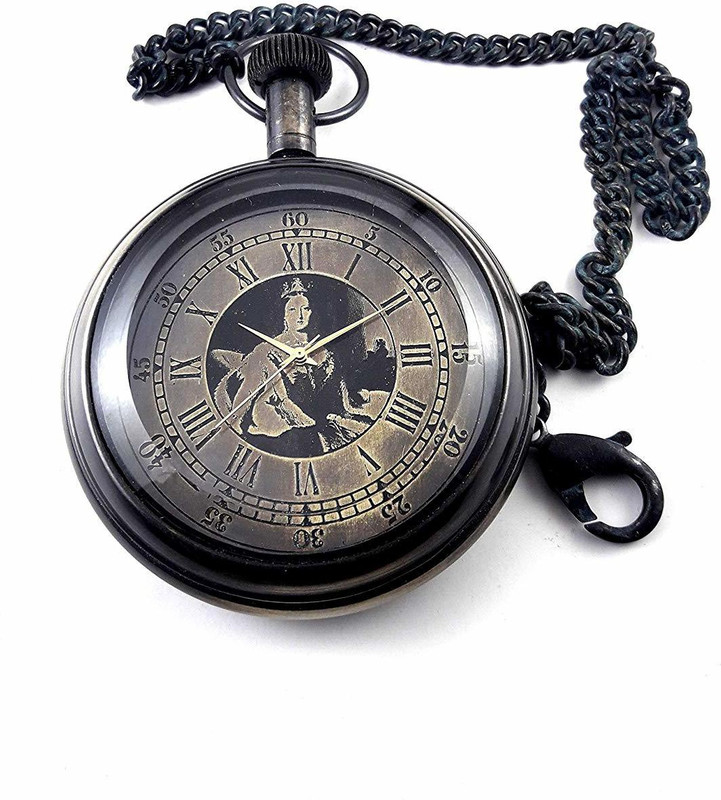 k.v handicrafts Style Dual Shade Metal Men Women Gandhi Style Dual Shade Metal Men Women Gandhi Brass Gold Brass Pocket Watch Chain