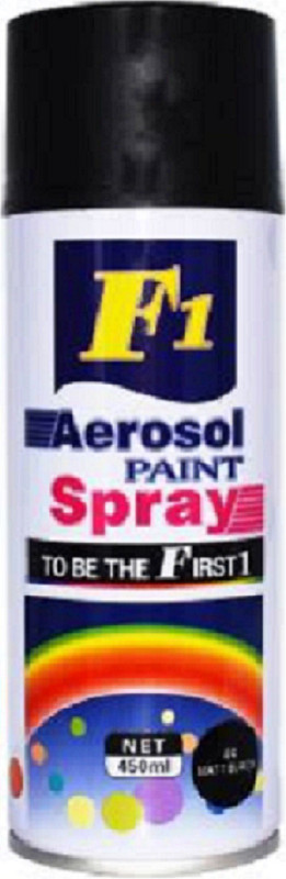 hasya big store Multipurpose Touchup Aerosol Spray Paint Gloss Black black Spray Paint 450 ml(Pack of 1)