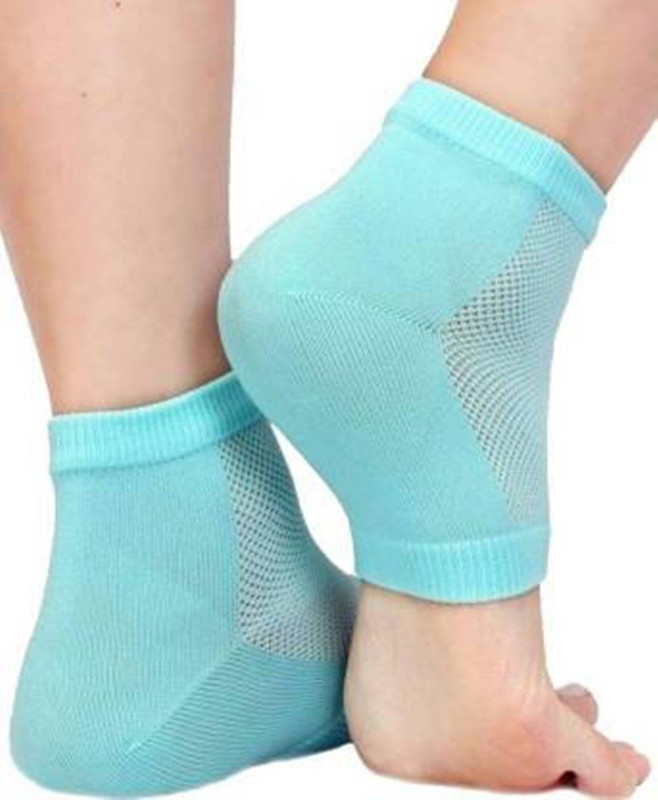 lyfline Women's Silicone Gel Heel Socks Heel Support(Multicolor)