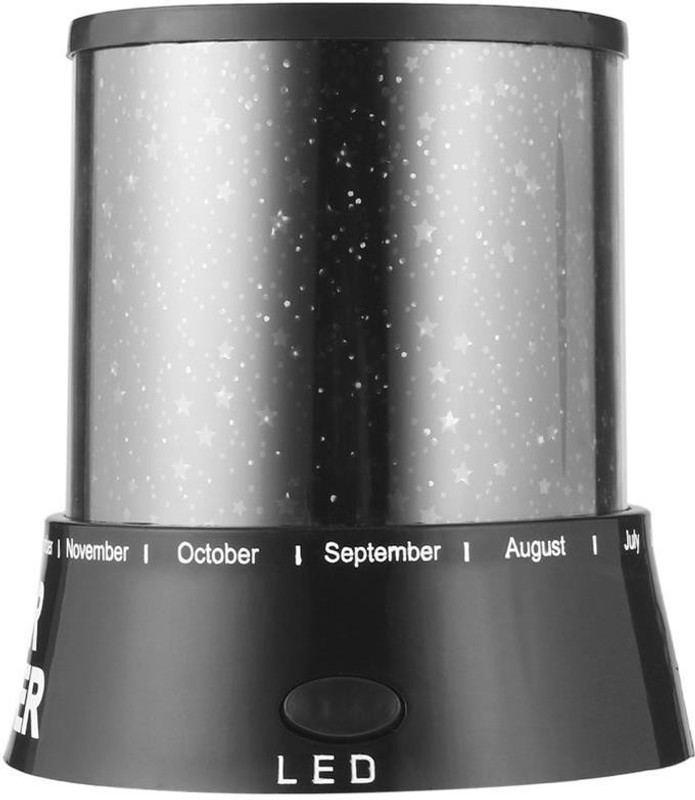 aamotech Star Master LED Sky Starry Moon Beauty Night Projector lamp Night Lamp(13 cm, Black)