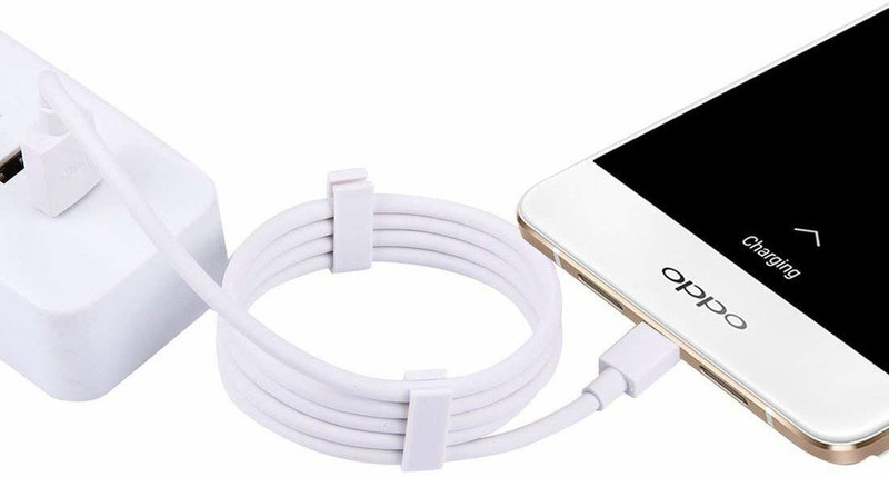 nory USB 7 Pin Charge Sync Cable for VOOC Flash Charging for Oppo F9 PRo 1 m Micro USB Cable(Compatible with OPPO F9, PLEASE USE ONLY OPPO VOOC CHARGER, White, Sync and Charge Cable)