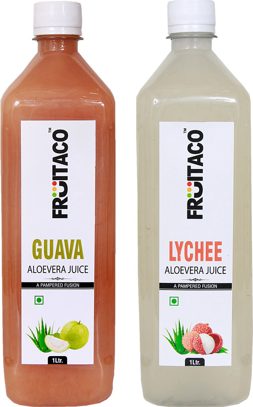 fruitaco Guava Litchi Aloevera Juice Pack of 2(2 L)