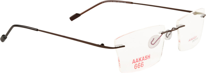 AAKASH EYE TO EYE Rimless Square Frame(48 mm)