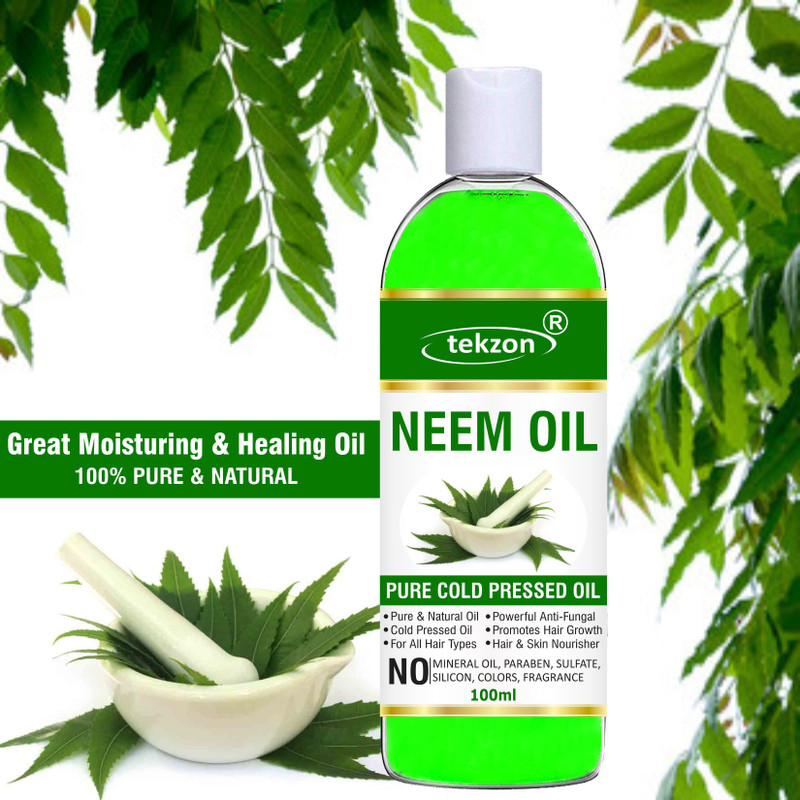 tekzon Neem Carrier Oil 100% Pure & Natural For Hair & Skin care Hair Oil(100 ml)