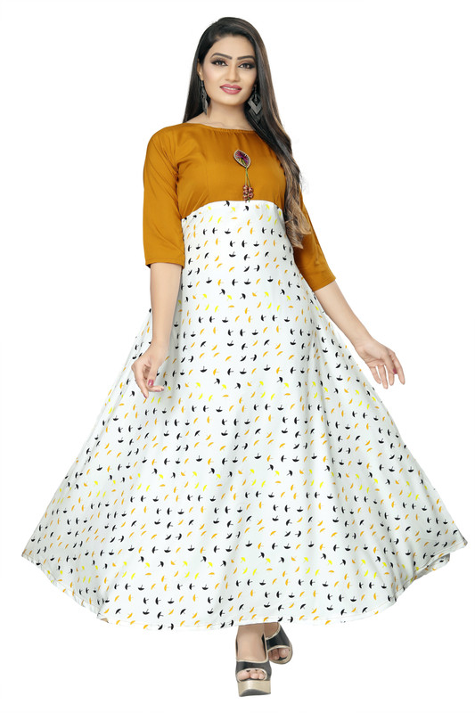 bhavani times Flared/A-line Gown(Multicolor)