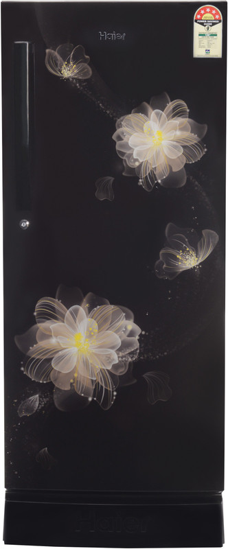 Haier 195 L Direct Cool Single Door 5 Star Refrigerator with Base Drawer(Black Blossom, HRD-1955PKB-E) Haier 195 L Direct Cool Single Door 5 Star Refrigerator with Base Drawer(Black Blossom, HRD-1955PKB-E)