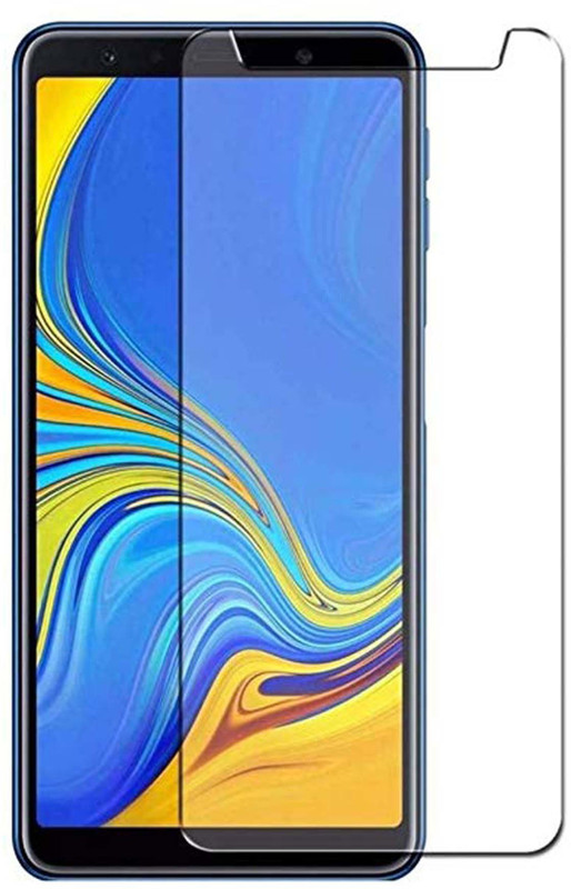stylist sky Tempered Glass Guard for Samsung A7 2018(Pack of 1)