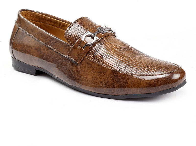 speczo speczoMen's Formal Pu Leather Loafer & Mocassins Shoe Loafers For Men(Brown)