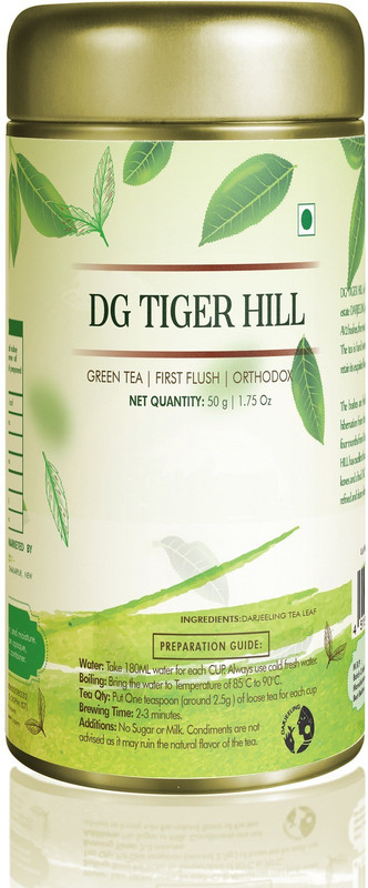 darjeelinggreen DG TIGER HILL Unflavoured Green Tea Tin(50 g)