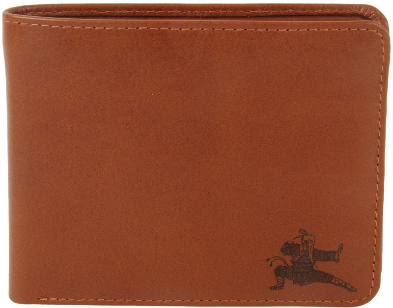 karmanah Men Brown Genuine Leather Wallet(12 Card Slots)