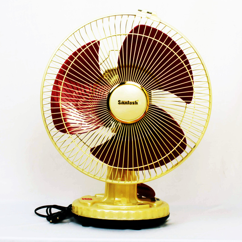 santosh Sunny High Speed 12 Inch Table Fan ISO Approved Copper Motor 1 Year Warranty Sweep- 300 MM, 12 Inches 300 mm Energy Saving 3 Blade Table Fan(Ivory, Pack of 1)