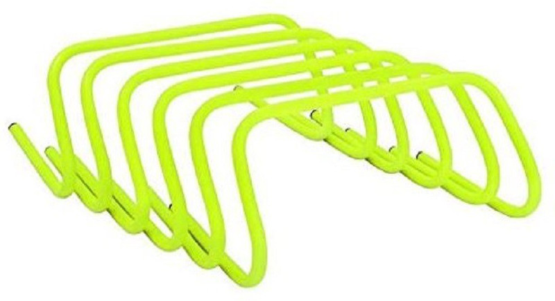 ulitmate Training Hurdles for Field Training and Speed Coordination,Set of 6 Durable and Water Proof - 9 inches Agility Hurdles Gym & Fitness Kit