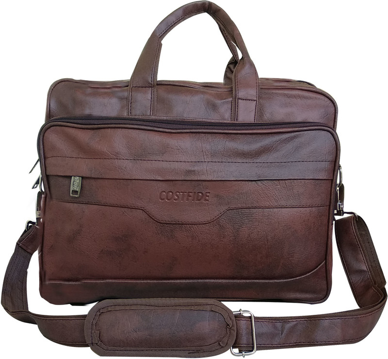 costfide 15.6 inch Laptop Messenger Bag(Brown)