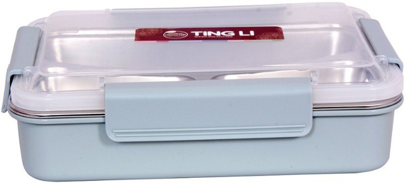 akr Stylish BPA Free Leak Proof Stainless Steel Single Compartment 1 Containers Lunch Box(500 ml)