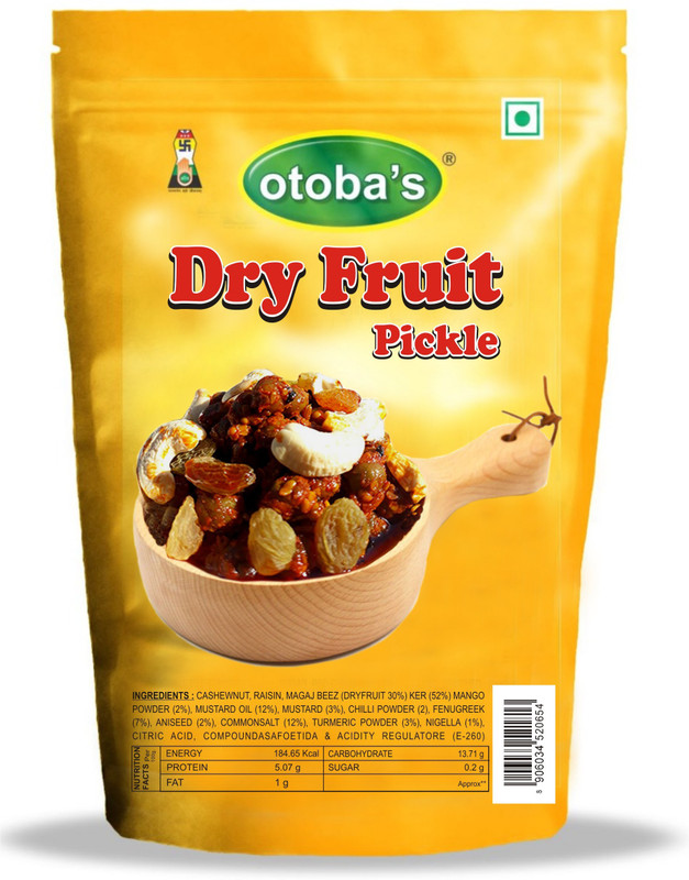 otoba Dry Fruit Pickle Green Gooseberry, Dry Fruit Pickle(400 g)