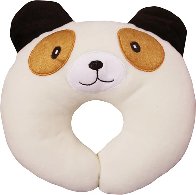 BRANDONN Polyester Fibre Baby Pillow Pack of 1 CARTOON EMBROIDERY(OFFWHITE)