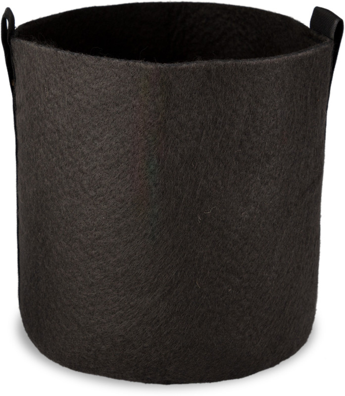 lilforest Fabric Grow Bags | 12 X 12 INCH Round Planter, Size: M, Set Of 2 Plant Container Set(Pack of 2, Plastic)