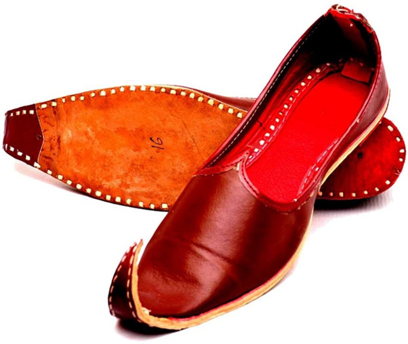 100present Mojaris For Men(Brown)