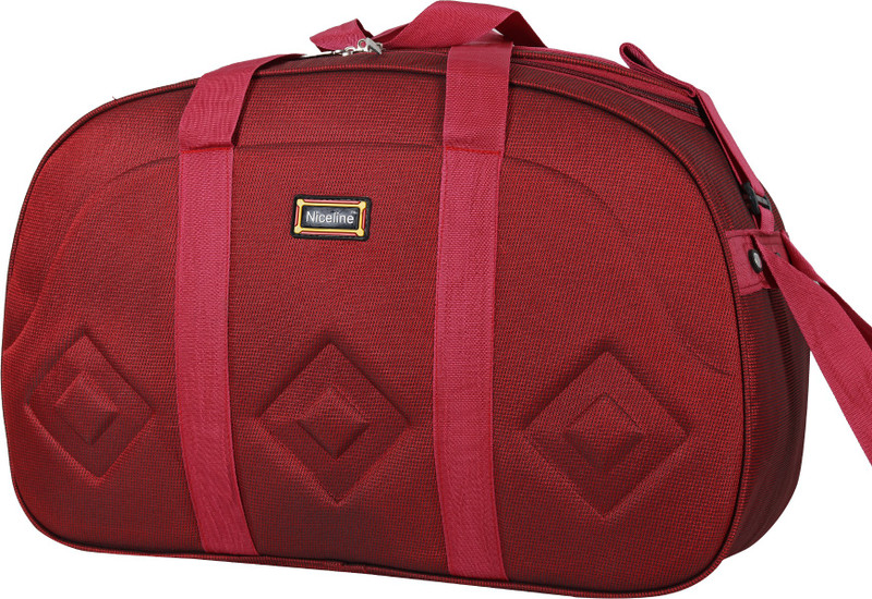 Nice Line Women Men Hand Travel Bags Large Capacity Weekend Duffle Bags Durable Small Travel Bag(Red)