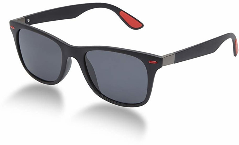 style guru Retro Square Sunglasses(Black)