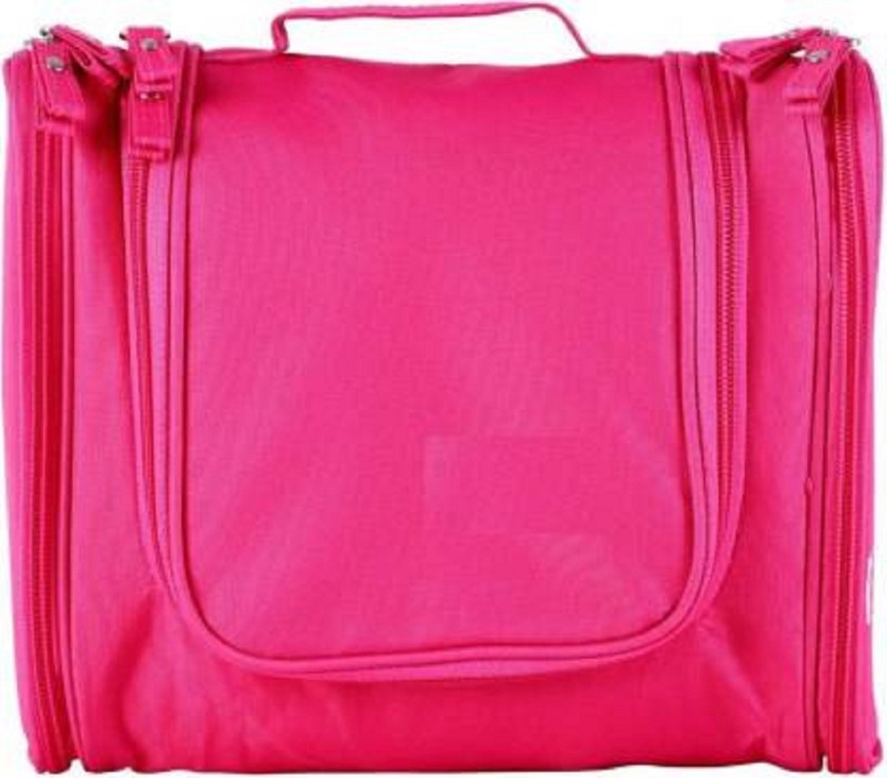 AJSCOP Cosmetic Makeup Bag Organizer Travel Toiletry Kit(Pink)