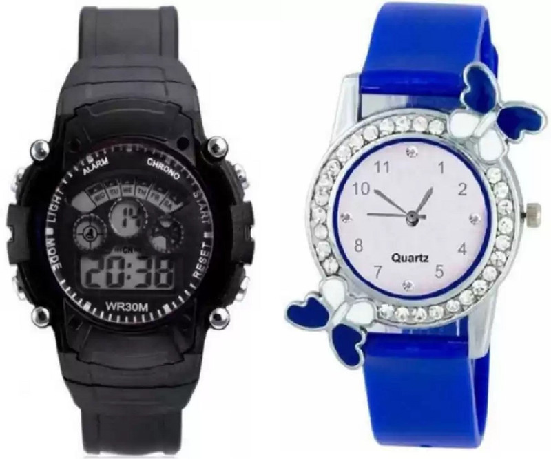 analog digital watch combo